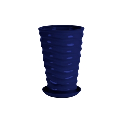 Doniczka Irma Duna wys. 43cm, średnica 28cm - Doniczka Irma Duna to ceramiczna doniczka, która z pewnością zdobędzie serca miłośników unikalnych wzorów i stylowych dodatków.